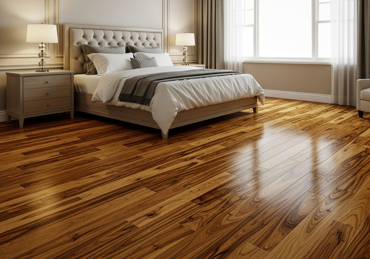 Brazilian teak luxury hardwood bedroom