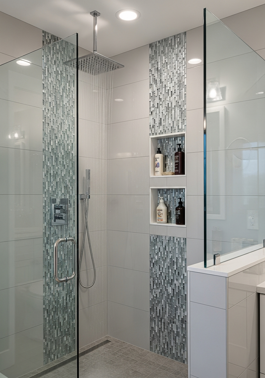 Custom tile shower installation in Salem NH