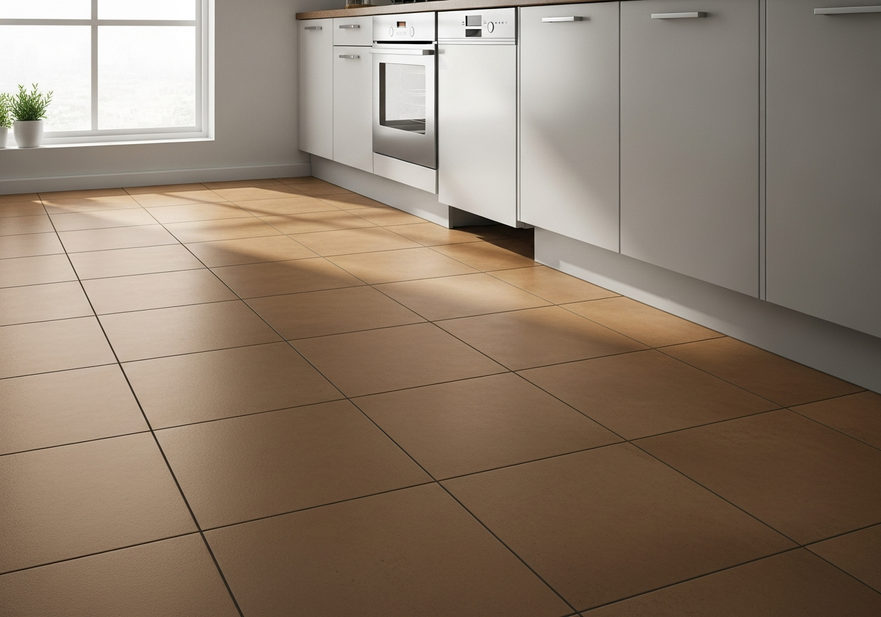 Tile flooring installation
